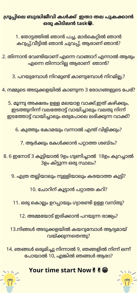 Kusruthi chodyangal 2020 in malayalam with answers  Replies